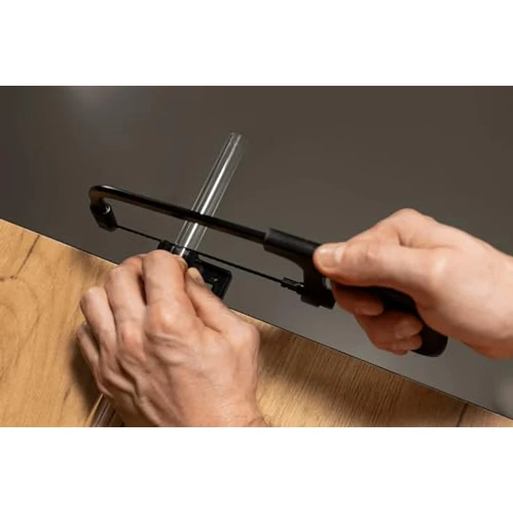 EKWB EK-Loop B?gels?ge, Handsäge mit 15 cm feinzahntem Sägeblatt und rutschfestem Griff, schwarz – Bild 3