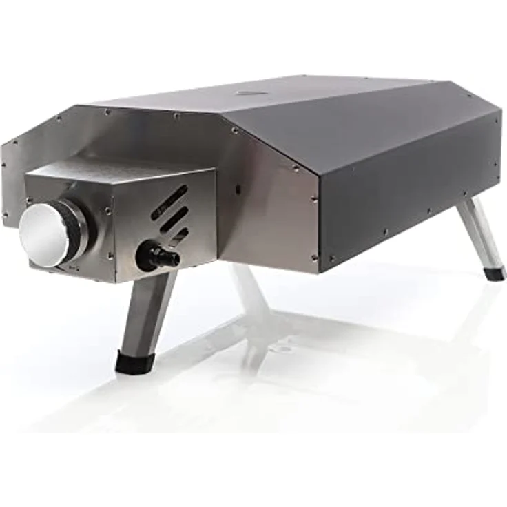 Toboli Gas Pizzaofen mit Pizzastein 330x330mm tragbar für Garten und Outdoor gasbetriebener Ofen, Edelstahl 430 – Bild 5