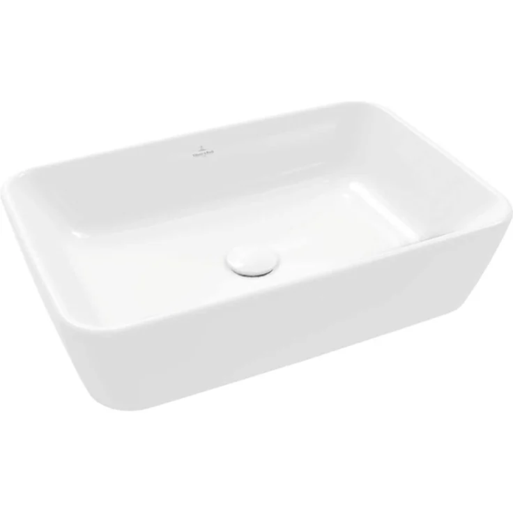 Villeroy & Boch, Waschbecken V&B Aufsatzwaschtisch ARCHITECTURA 600x400mm, rechteckig, weiß-alpin mit Überlauf – Bild 1
