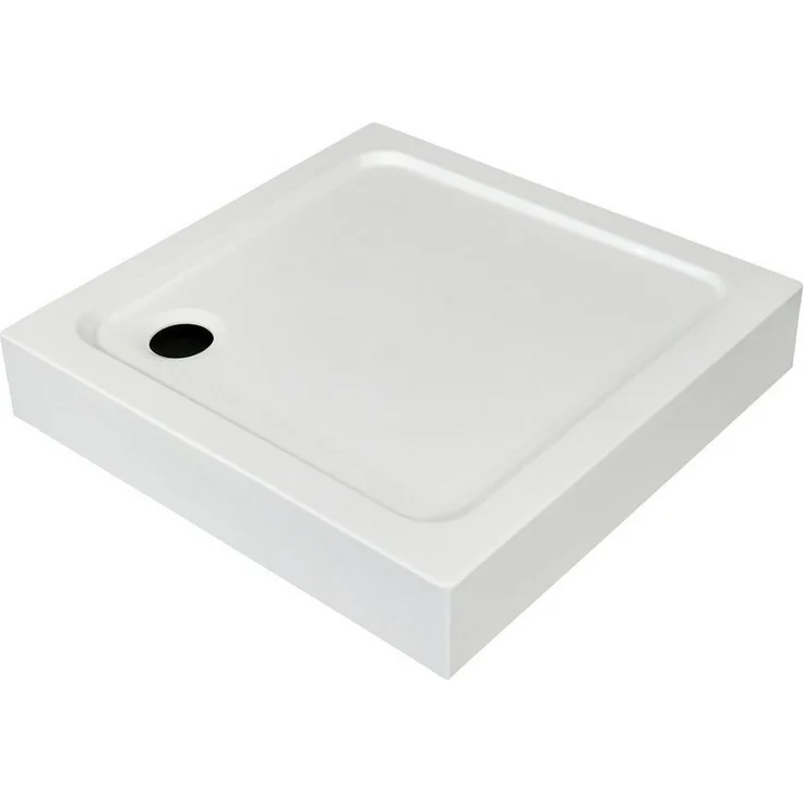 Aloni Duschwanne TK813, quadratisch, 80x80x15 cm, Weiß
