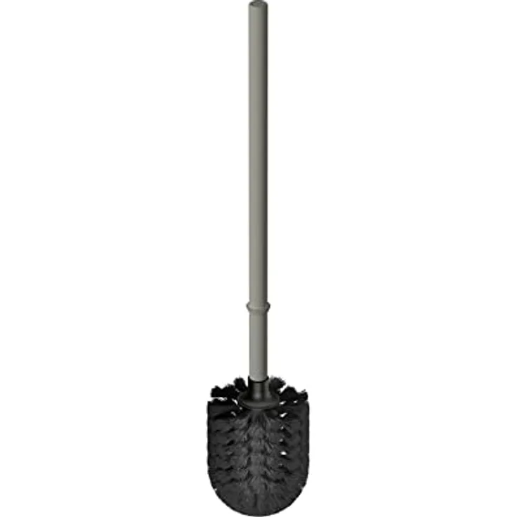 HEWI WC-Bürste 477 (Farbe Felsgrau, Toilettenbürste ohne Behälter, Bürstengriff Länge 460 mm, Bürstenkopf schwarz, Bürste auswechselbar) 477.20.010 95
