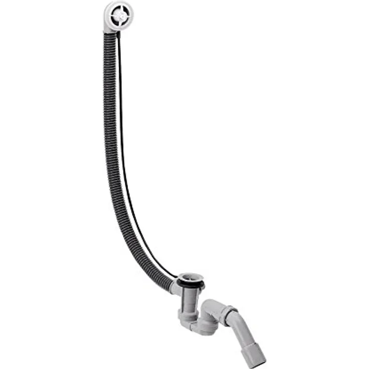 Flexaplus Fertigset | Ab- und Überlaufgarnitur für Sonderwannen | Grundkörper | Hansgrohe | 58141180 | Wannengarnitur | Badewanne | 1 1/2 Zoll x 40 / 50 mm