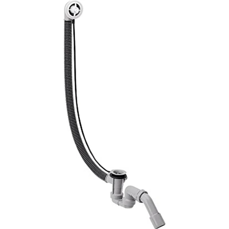 Flexaplus Fertigset | Ab- und Überlaufgarnitur für Sonderwannen | Grundkörper | Hansgrohe | 58141180 | Wannengarnitur | Badewanne | 1 1/2 Zoll x 40 / 50 mm – Bild 1