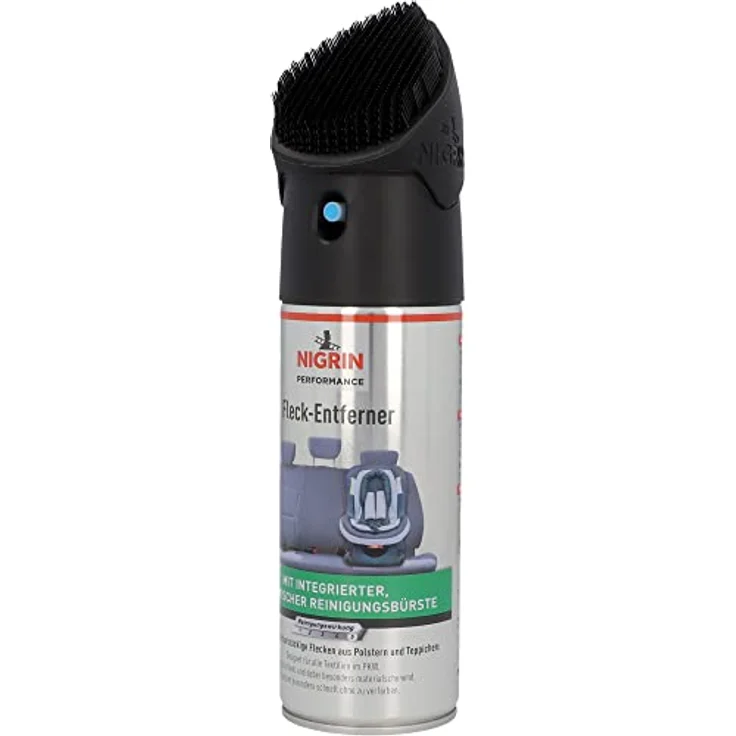 NIGRIN Performance Fleck-Entferner, Textilreiniger für Auto Innenraum, mit integriertem Bürstenkopf, 300 ml – Bild 2