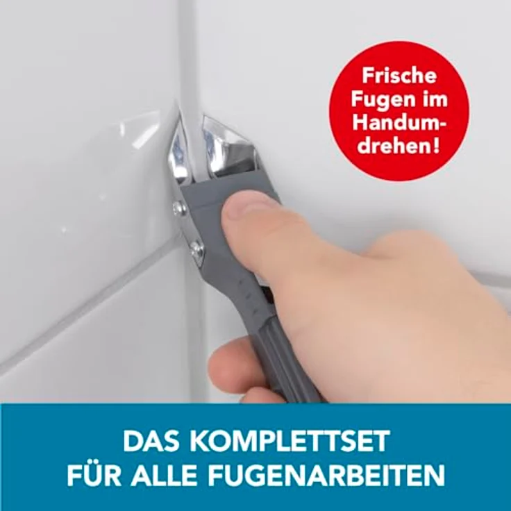 FUGENTORPEDO® Silikonentferner 5in1 zur Entfernung alter und Verarbeitung neuer Silikon- und Acrylfugen | Entfernen und Glätten mit nur einem Tool für 28 verschiedene Fugen – Bild 2