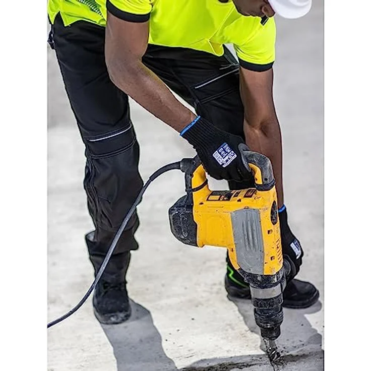 Portwest Anti-Vibrations-Handschuh, Größe XL, Schwarz, stoßdämpfend und vibrationsreduzierend für Elektrowerkzeuge, EN ISO zertifiziert – Bild 5