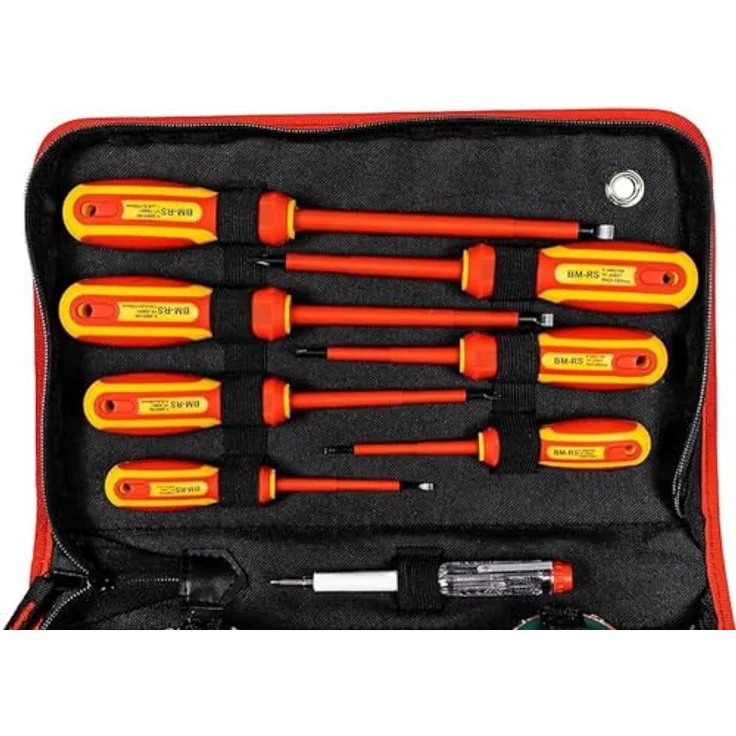 Brüder Mannesmann Werkzeug M11214 VDE Schraubendreher Zangen-Satz, 14-tlg – Bild 3