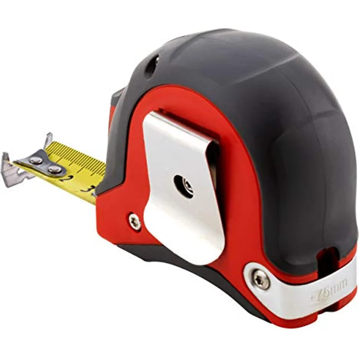 SOLA Bandmaß - PRO-TM - 3m - 19mm - robustes Profi-Rollbandmaß mit Gürtelclip - Stahlband, gelb lackiert mit mm Skala - Genauigkeitsklasse I - Rollmeter mit beweglichem Endhaken - Länge 3m-19mm – Bild 2