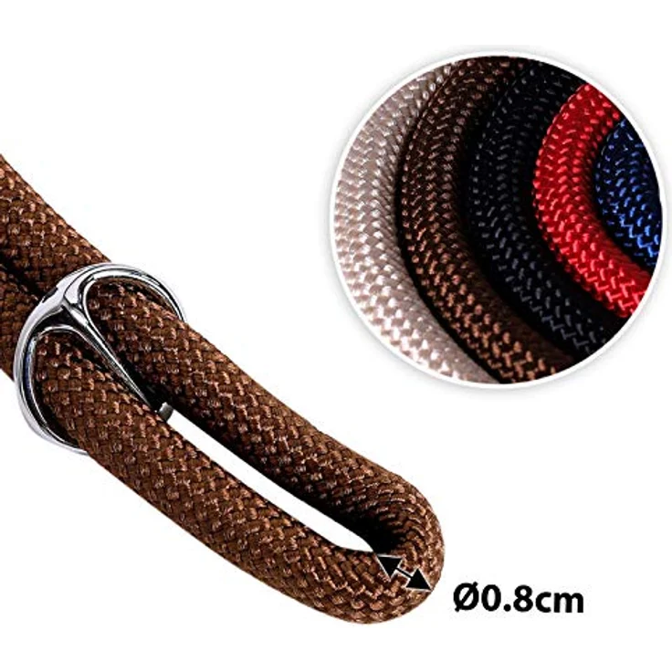 lionto Hundehalsband Retrieverhalsband Dressurhalsband, Länge 30 cm, braun – Bild 4