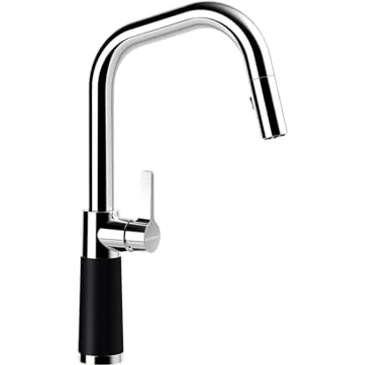 Schock Küchenarmatur SC-530 SB, ausziehbar mit Strahl-Brause, Rückflussverhinderer, Schwenkbereich 120°, ergonomisches Design – Bild 1