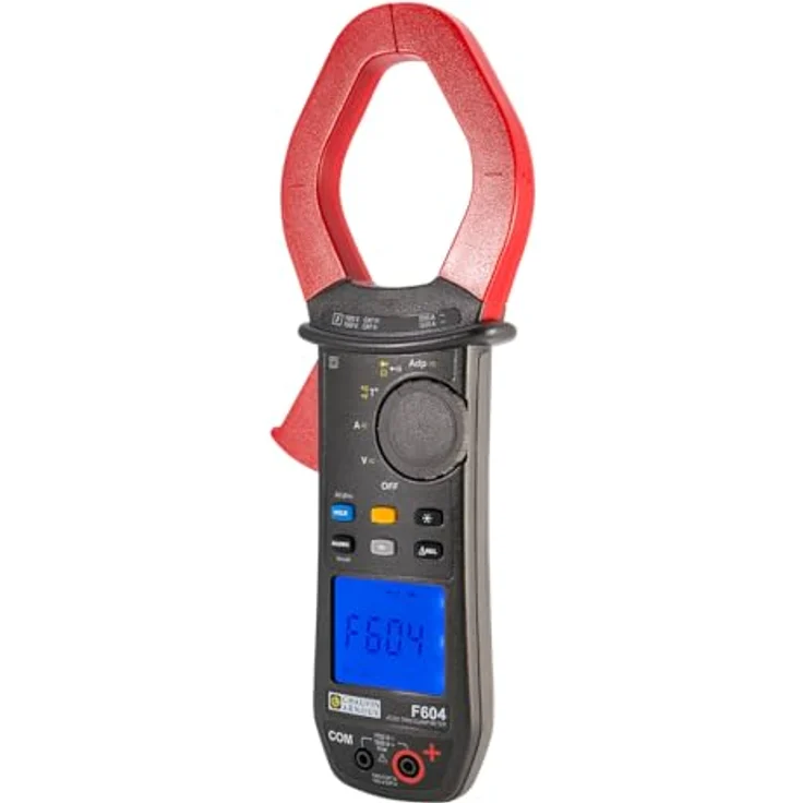Chauvin Arnoux F604 Multimeter, digitale Stromzange, spritzwassergeschützt (IP54), CAT III 1500 V / CAT IV 1000 V, 2000 A AC / 3000 A DC, 12-Bit-TRMS-Erfassungssystem – Bild 4