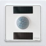 Eltako Bewegungsmelder Funk-Bewegungs-Helligkeitssensor, reinweiß glänzend, Smart Home Sensor mit Solarzellen und Batterie (Lebensdauer 4-5 Jahre)