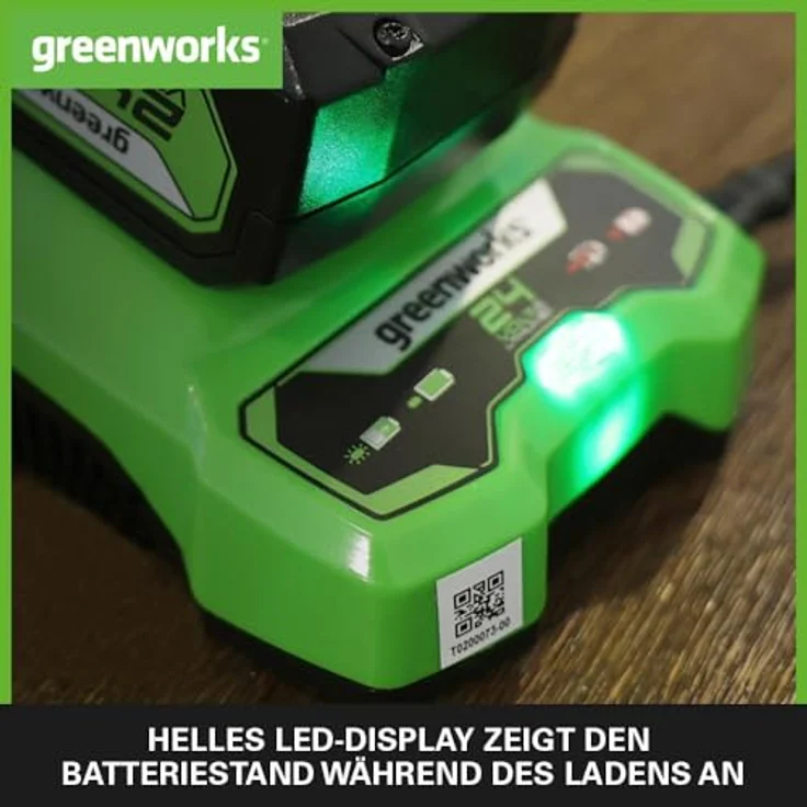 Greenworks Tools Akku-Ladegerät G24C Li-Ion 24 V 48W Output passend für alle Akkus der 24 V Greenwor – Bild 6