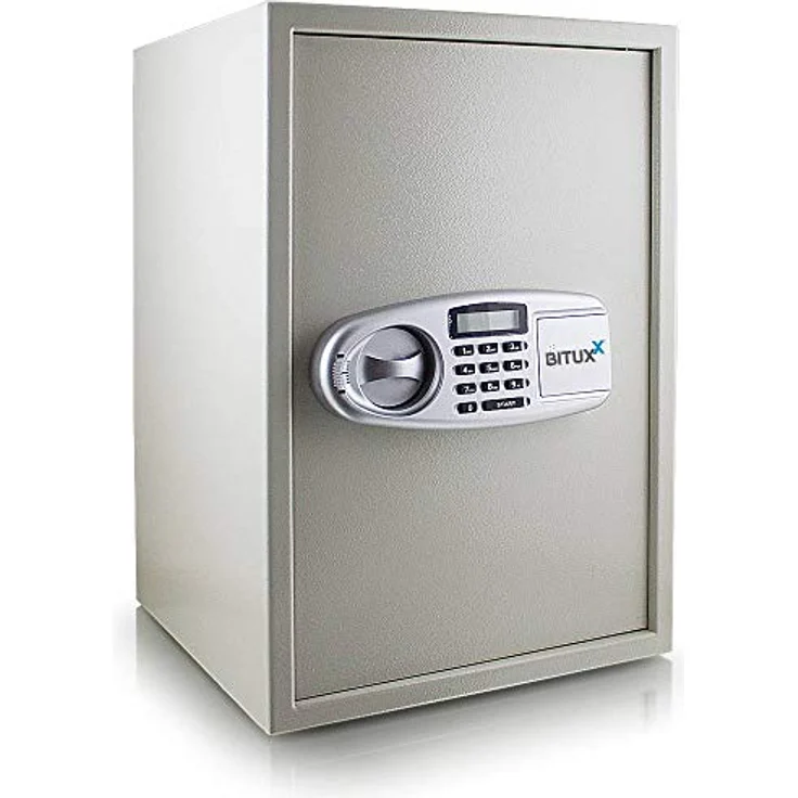 Safe Tresor Möbeltresor Wandtresor Aktentresor Geldschrank Maße(B-H-T): 350 mm x 520 mm x 360 mm - Türstärke: 4 mm lichtgrau – Bild 2