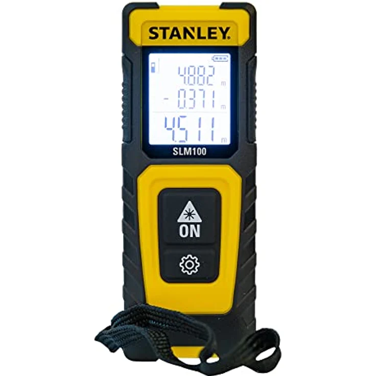 Stanley SLM100, Laser-Entfernungsmesser bis 30 m, 3 mm Genauigkeit, IP40 geschützt, Anti-Rutsch Design – Bild 16