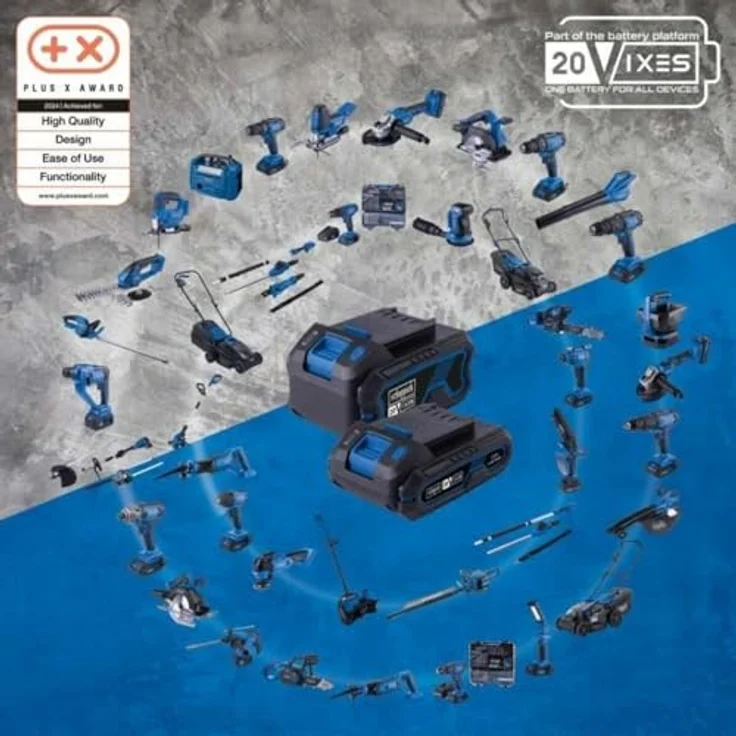 Scheppach IXES 20V Akku-Bohrschrauber-Set C-DTB74/1-X mit 74 Teilen, 50 Nm Drehmoment, inkl. robustem Tragekoffer – Bild 2