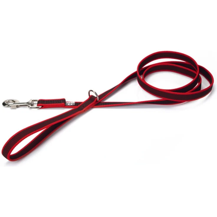 Julius-K9 Führleine Anti-Rutsch Leine+Handschlaufe - Hundeleine - rot - 180 cm, wasserfest, robust und komfortabel – Bild 1