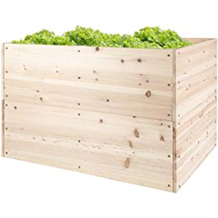 empasa Hochbeet 'KUUBI L' Blumenkasten Pflanzkübel Frühbeet Kräuterbeet aus Holz, 117 x 77 x 78 cm
