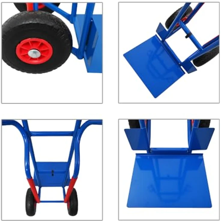 PROREGAL® Sackkarre Transportkarre RAGNAR XXL, klappbar 250 kg Tragkraft, robuste Stahlkonstruktion, 40 x 30 cm Schaufel, 2 pannensichere Räder – Bild 6