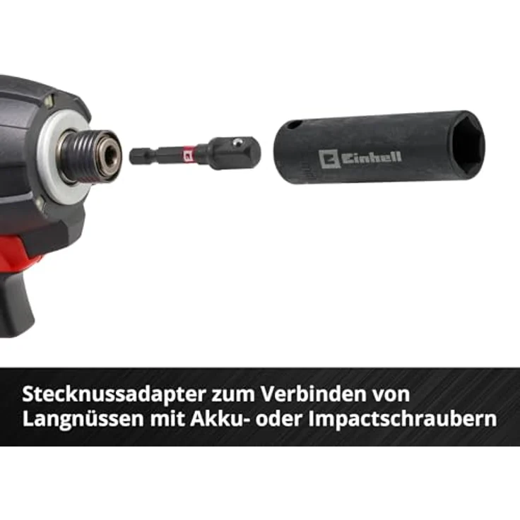 Einhell M-CASE 39-tlg. Impact-Bit- und Stecknuss-Set, schlagfeste Bits und Sechskantnüsse aus S2 Stahl, praktische Aufbewahrungsbox – Bild 6