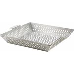 tepro Grillzubehör Grillkorb L aus Edelstahl, Boden ist gelocht