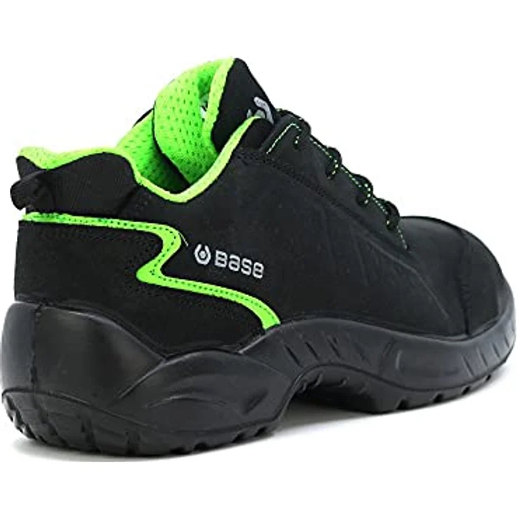 BASE B0178 Chester S3 Sicherheitsschuh, EN ISO 20345:2012 S3 SRC, schwarzes Nabutek Leder, Größe 41 – Bild 6