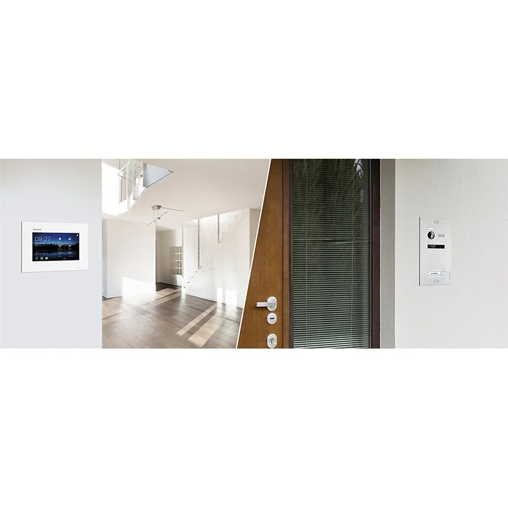 Video Türsprechanlage für 1 Familienhaus, 2x Monitore, Balter EVO Schwarz – Bild 2
