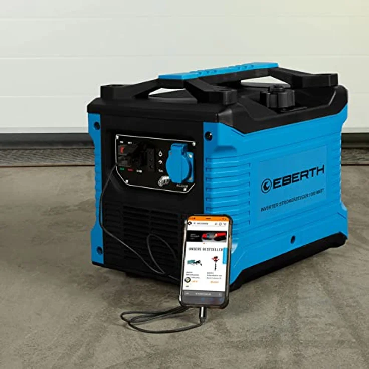 EBERTH GG1-IS1000, 1000 Watt Inverter Stromerzeuger mit 1x 230V Anschluss und 2x USB, leise und kompakt – Bild 5