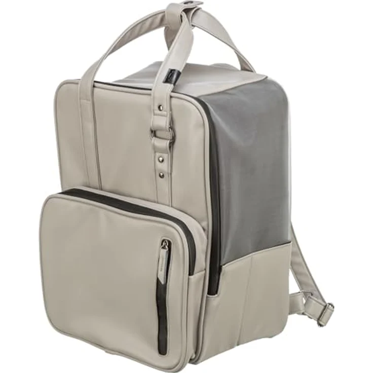 TRIXIE Hunde-Rucksack City Style - Hunderucksack bis 8kg für den Transport - Rucksack für Hunde mit Außentaschen, integrierter Kurzleine und Insektenschutz - 28832 – Bild 1