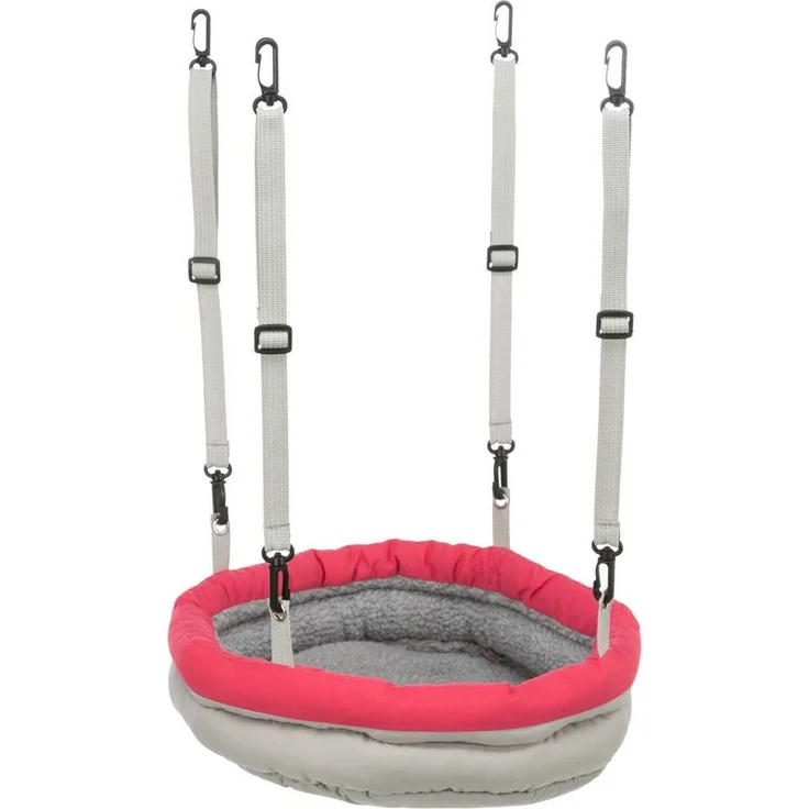 TRIXIE Tierbett Trixie Kuschelbett für Nager - ca. 25 cm, Nylon und Lammfellimitat, Braun-Natur oder Grün-Grau – Bild 1