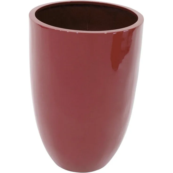 EUROPALMS LEICHTSIN CUP-69, Übertopf aus PE Polyethylen, rot, glänzend, Höhe 69 cm, Ø 47 cm