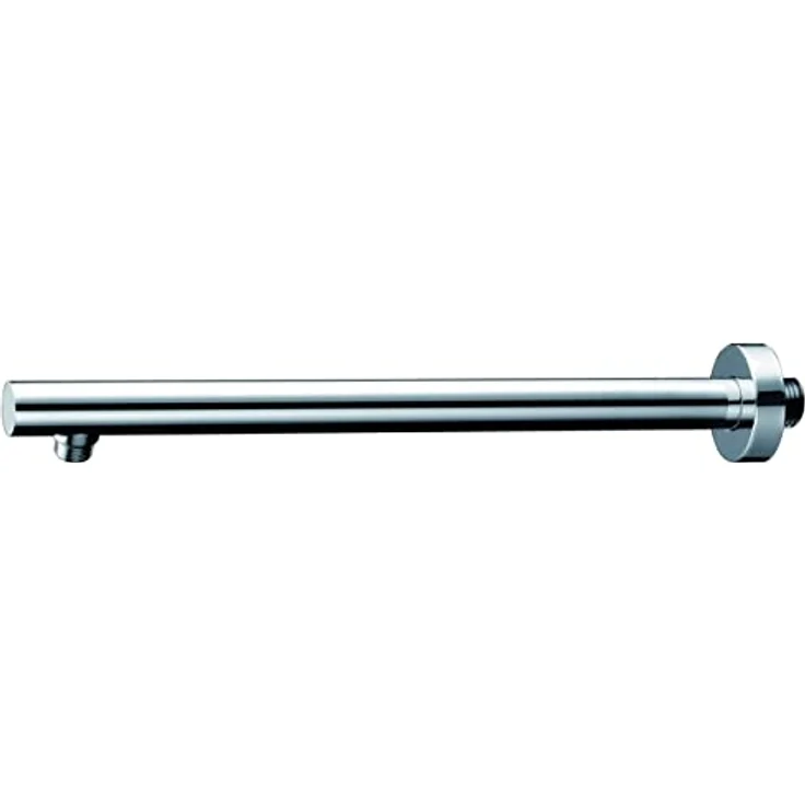 Primaster Brausearm für Kopfbrause, rund 44 cm, silber mit Befestigungsplatte Wandarm – Bild 2