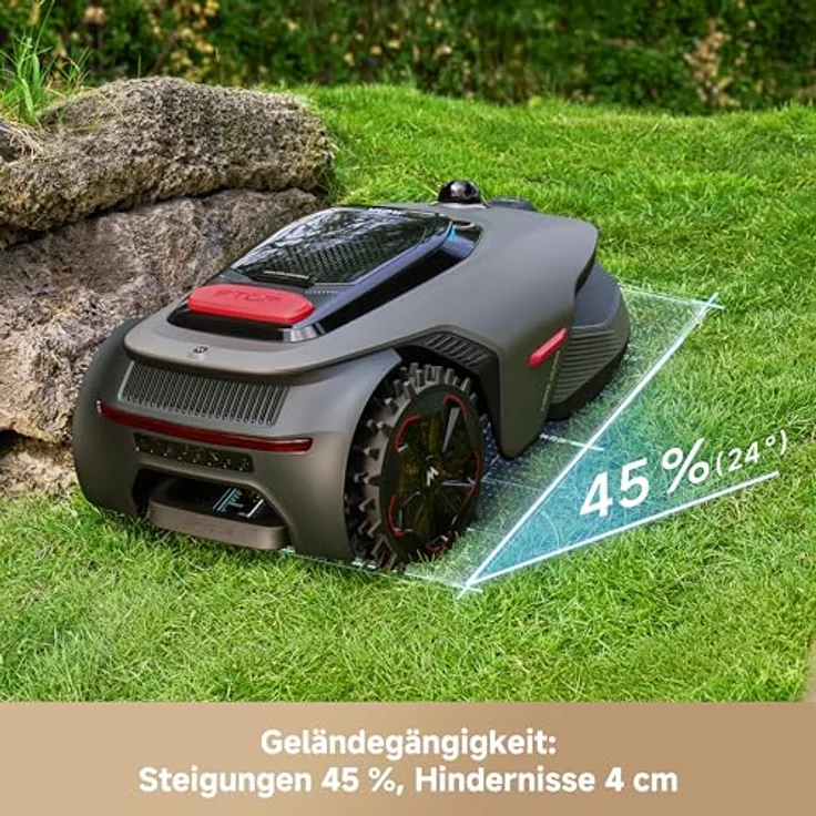 MOVA LiDAX Ultra 1200, Elektrorasenmäher Roboter mit RTK, 3D-LiDAR, AI Vision 360° und automatischer Kartenerstellung, mulcht bis 1200m², 5 cm Kantenschnitt – Bild 9