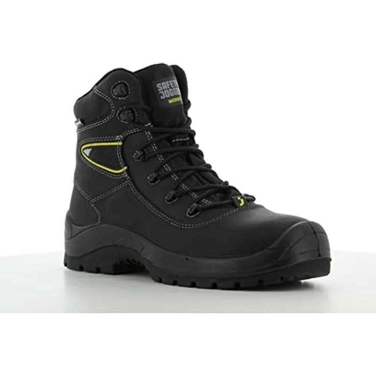SafetyJogger Basalt S3, Sicherheitsstiefel für harte Arbeitsbedingungen, wasserdicht, atmungsaktiv, schwarz – Bild 8
