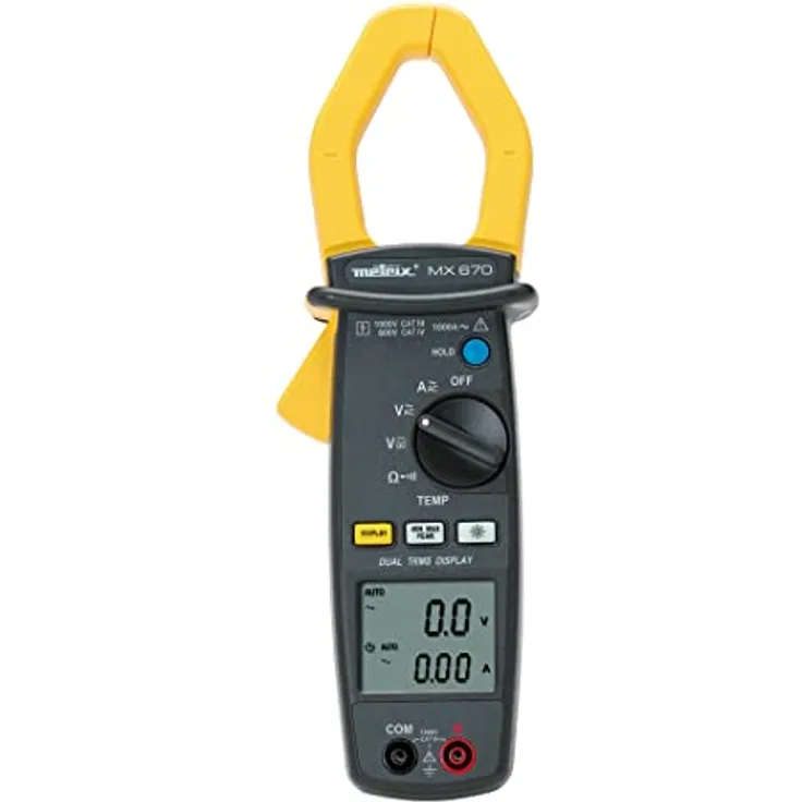 Metrix MX 670 Stromzange digital CAT III 1000 V, CAT IV 600V Anzeige (Counts): 10000