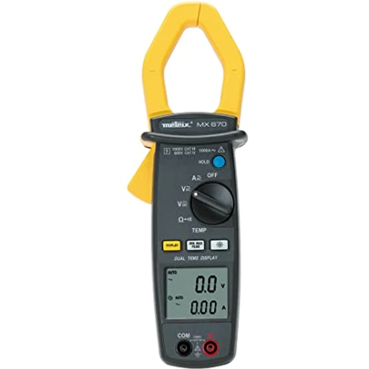 Metrix MX 670 Stromzange digital CAT III 1000 V, CAT IV 600V Anzeige (Counts): 10000 – Bild 1