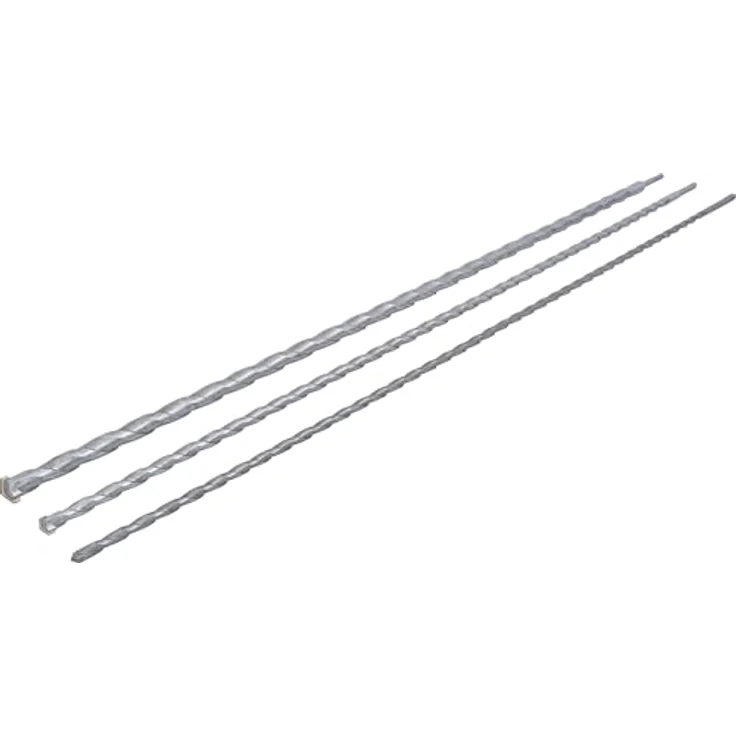 BGS Do it yourself Mauer-Durchbruch-Bohrer-Satz, SDS-Schaft, 3-tlg., 12/16/24 mm, Hartmetallspitzen, je 1000 mm – Bild 1