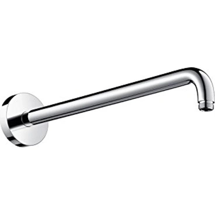 hansgrohe Brausearm 389mm, Chrom - Stabiler Duscharm für Kopfbrausen mit zeitlos elegantem Design – Bild 1