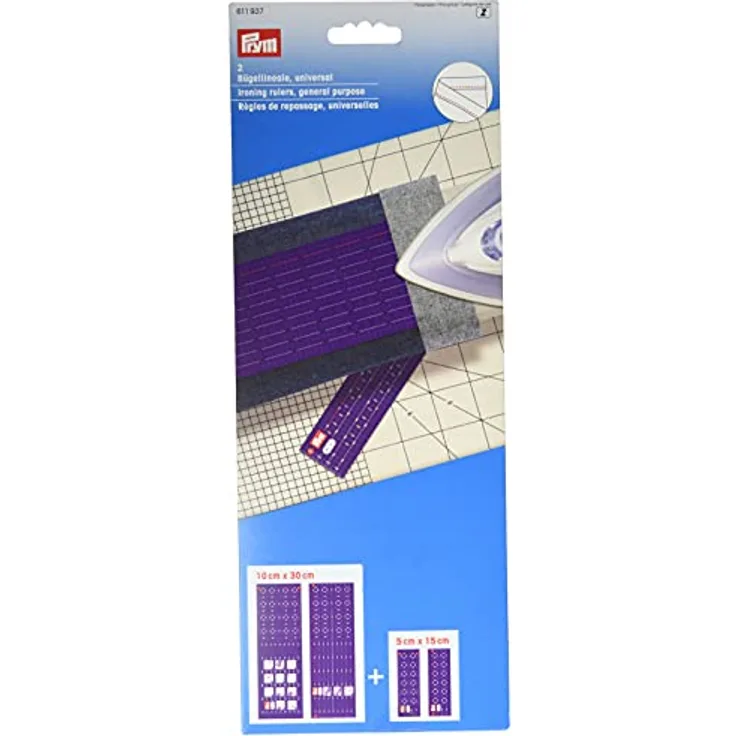 Prym 611937 Bügellineale universal Lineal, Kunststoff