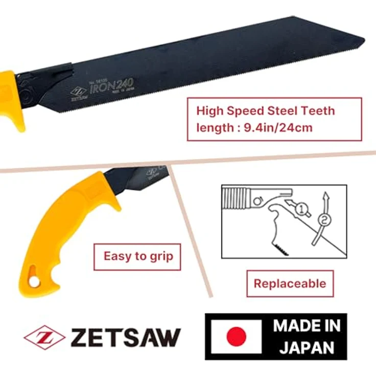 Magni Iron240 Z-saw, Japansäge 240mm für präzise Schnitte – Bild 2