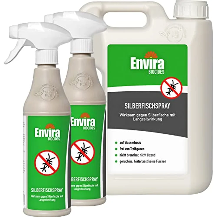 Envira 2L+2x500ml Silberfisch Spray – Bild 1