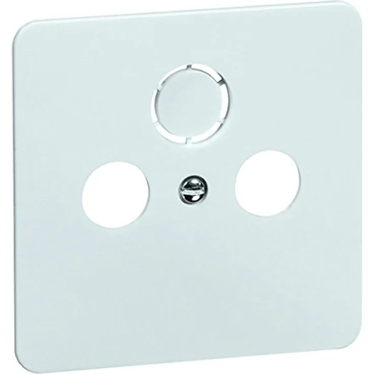 Peha D 80.610 TV, Zentralplatte für Schalter-Zubehör, weiß
