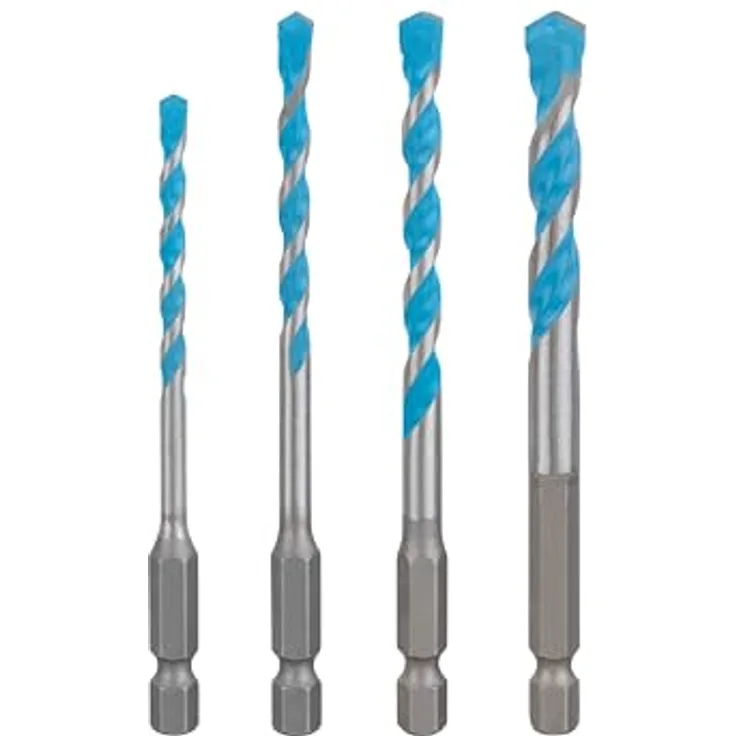 Bosch EXPERT HEX-9 Multi Construction Bohrer-Set, 4-8 mm, Schlagbohrer und Schrauber, 4-tlg.