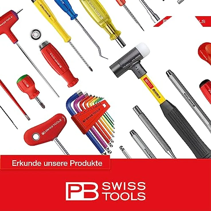 PB Swiss Tools Stubby Coin-Driver Schraubendreher PB 8126.9-45 | 100% Swiss Made | Stummel Schraubenzieher zum Öffnen, Schliessen von Verschluss-Stopfen, Kunststoff-Schrauben, Batteriefächern – Bild 4