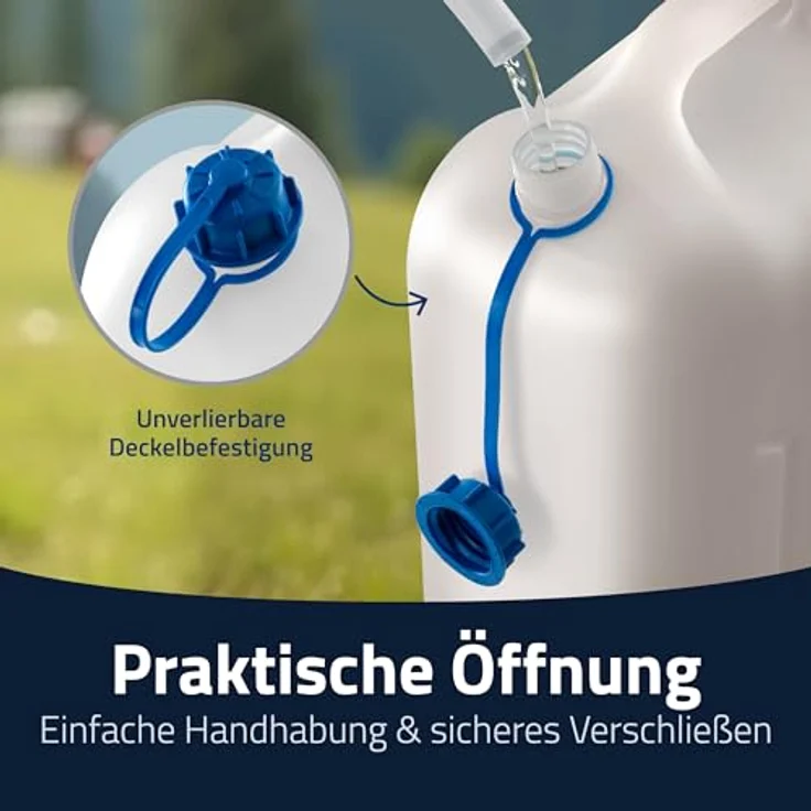 hünersdorff 817600 Wasserkanister ECO 22 L, HD-PE, Weiß, 22l, mit Rohr – Bild 8