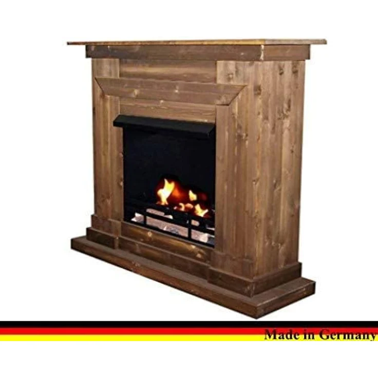 Kaminbau Mierzwa Ethanolkamin Modell XXL Berlin Deluxe Royal Nussbaum - Gratis Zubehör, Sicherheitsglas - Made in Germany – Bild 2