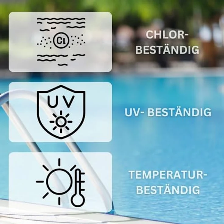 Aquaone Poolschlauch 6 Meter, 32mm 1 1/4" Solarschlauch mit 1,5m Muffenabstand, chlor- und UV-beständig – Bild 4