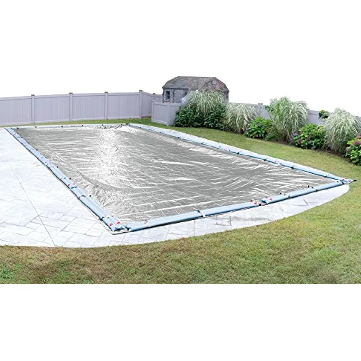 Robelle 551840R-ROB Winter-Boden-Poolabdeckung, 5,5 x 12,2 m, 03 - Dura-Guard Silber