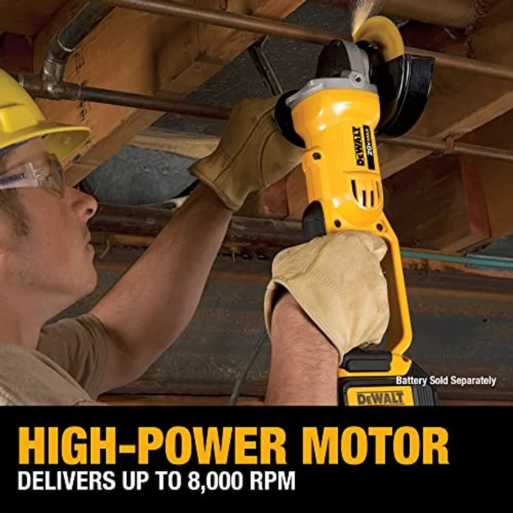 Dewalt DEWDCG412N-TB DCG412N Winkelschleifer, 9 W, 18 V, Schwarz, Gelb, 38,6 cm l x 13,2 cm w x 12 cm h – Bild 5