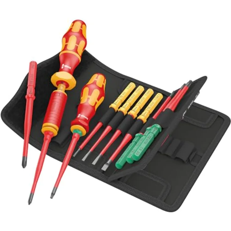 Wera 05006609001 Kraftform Kompakt VDE 16 Torque 1,2-3,0 Nm extra slim 1 Tool Finder, 16-teilig